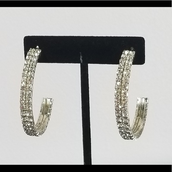 Rhinestone earrings - Picture 7 of 10